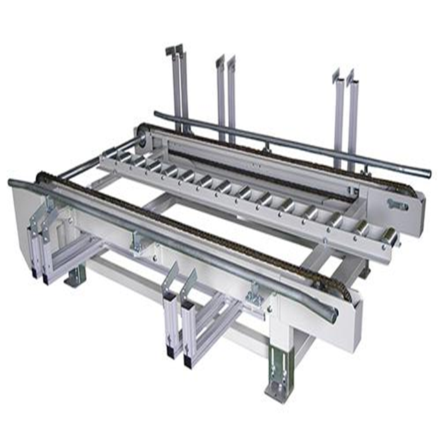 stainless steel adjustable speed chain conveyor for conveying pallets