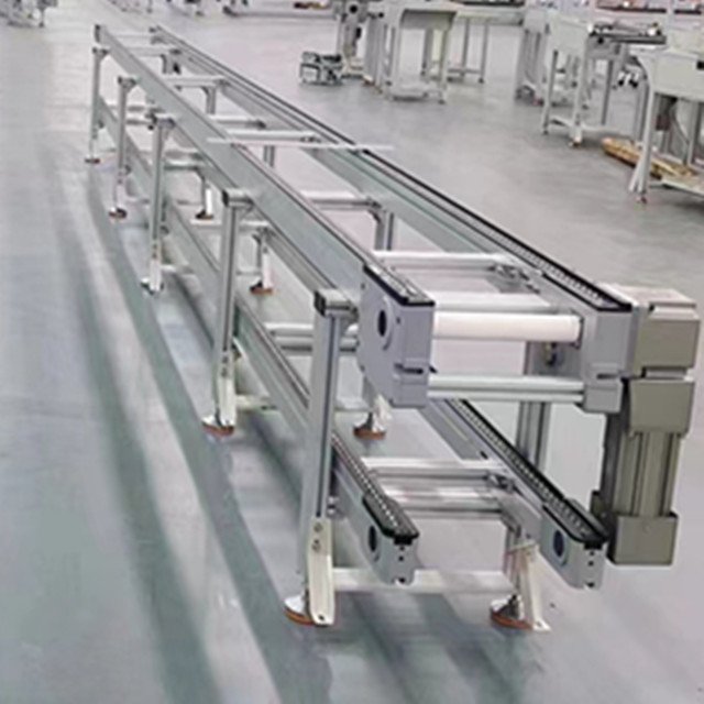 stainless steel adjustable speed chain conveyor for conveying pallets