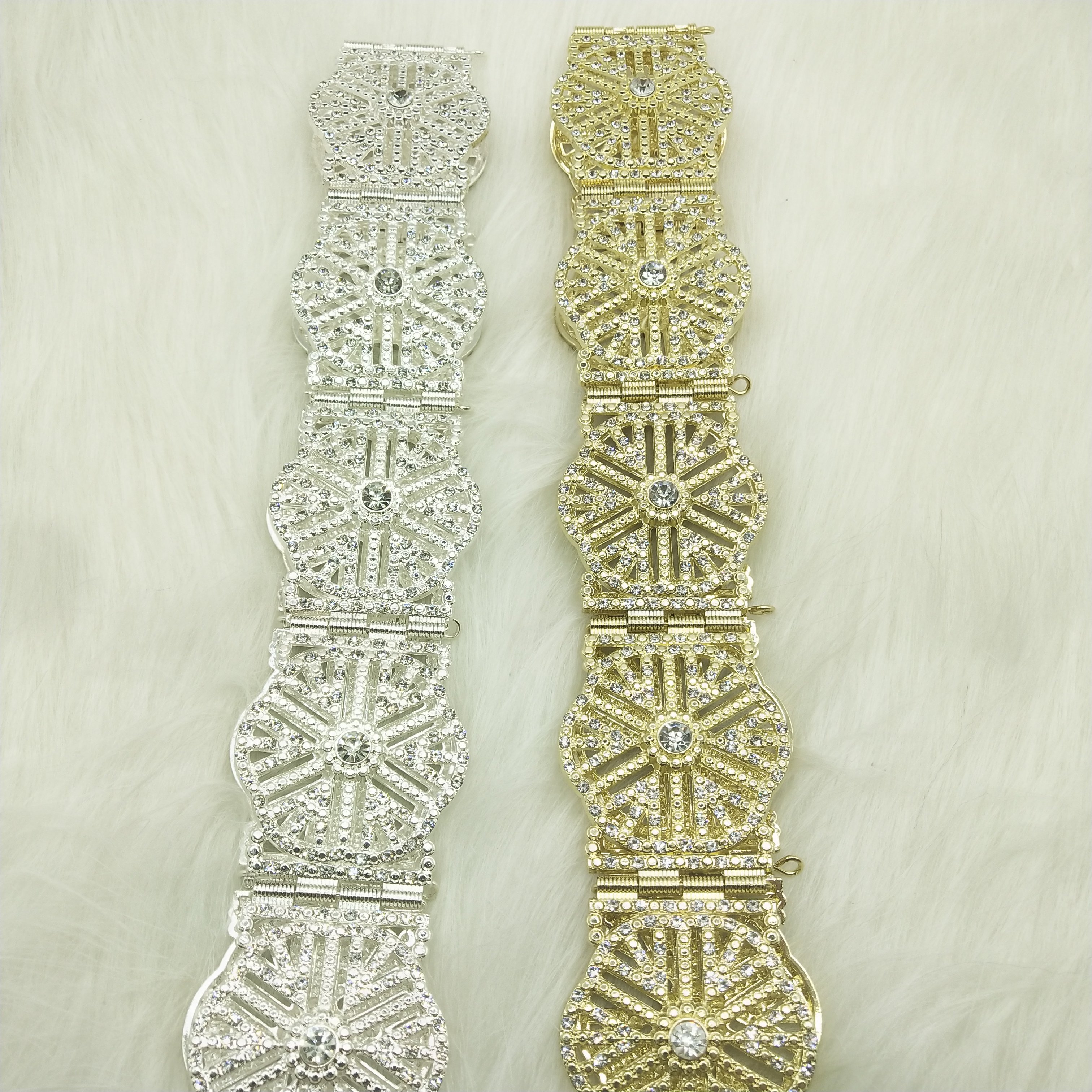 C Exclusive customized wholesale traditional Moroccan belt for the ladies long gown chain luxury wedding gold belt