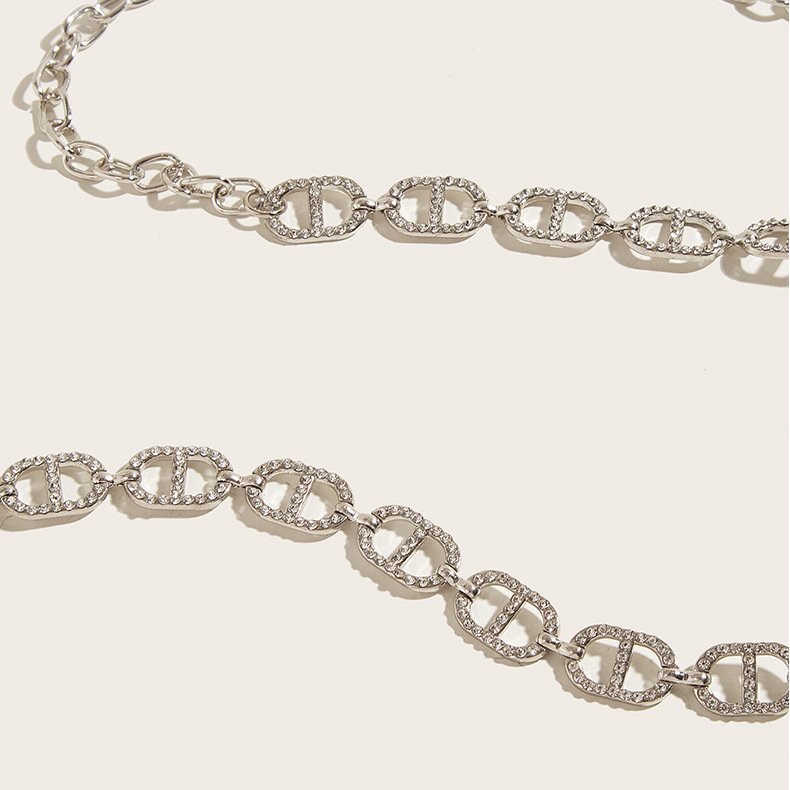 Fashion Diamond Metal Chain For Dress