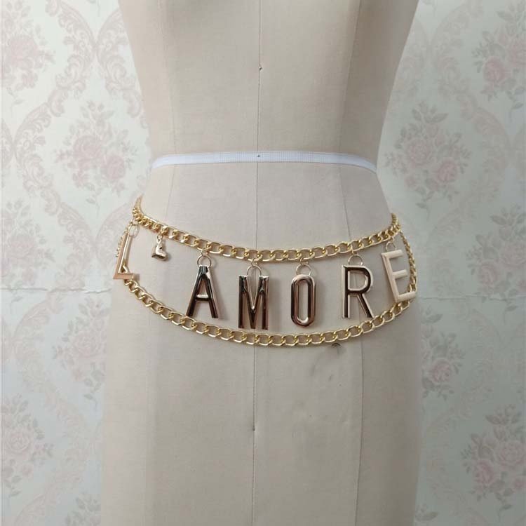 Fashion Trendy Statement Sexy Gold Belly Waist Chain Body Jewelry for Women