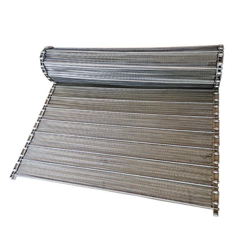 Stainless steel mesh belt, food and vegetable production line conveyor belt, high-temperature
