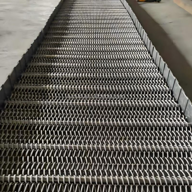 Stainless Steel Heavy Loading Chain Plate Conveyor Belt High Quality Heat resistant Conveyors Belt perforated belt