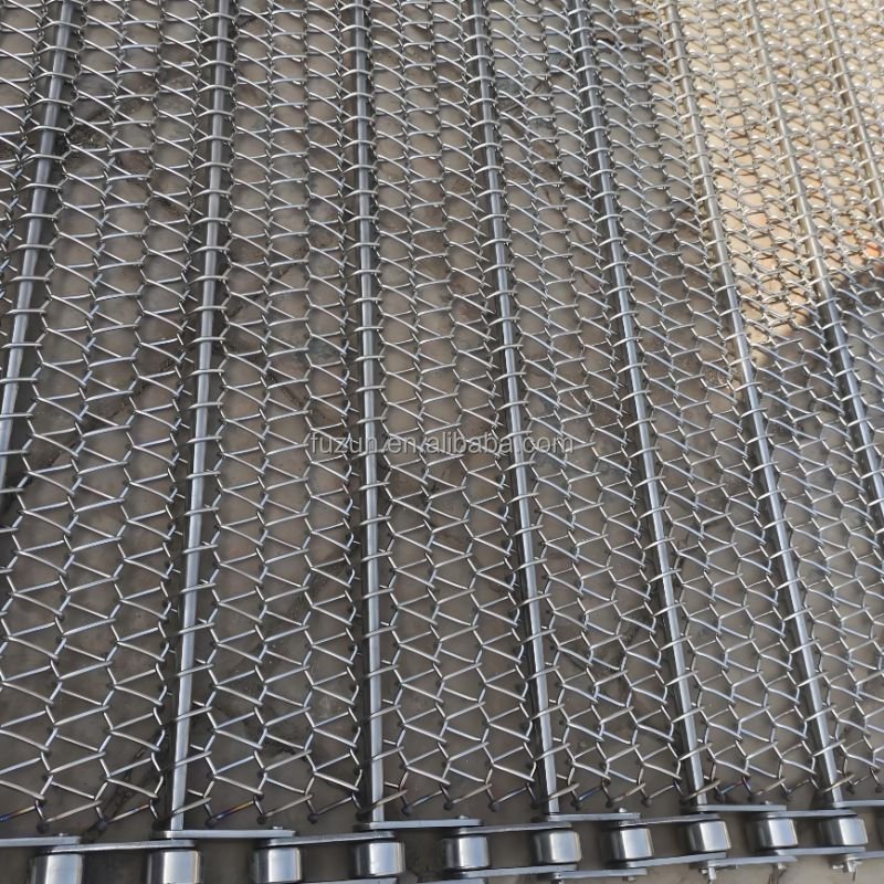 Stainless Steel Heavy Loading Chain Plate Conveyor Belt High Quality Heat resistant Conveyors Belt perforated belt