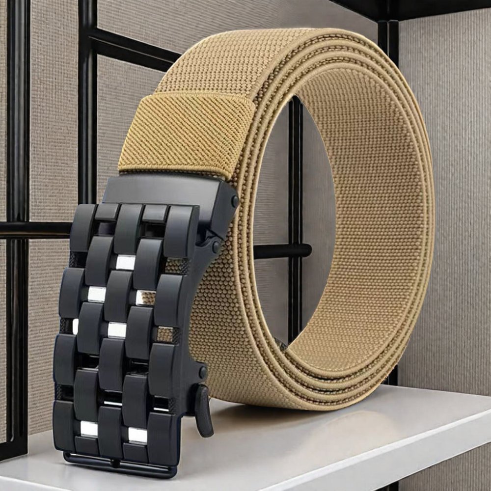 Men's Automatic Buckle Canvas Belt New Outdoor Leisure Joker Belt Young Students' Nylon Belt