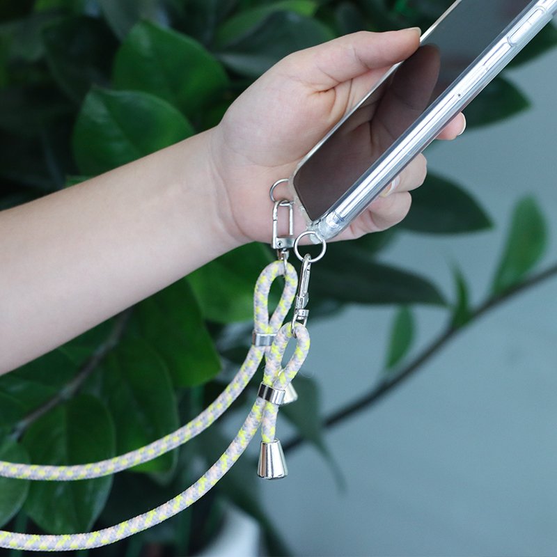 Universal Drawstring Solid Neck Straps Chain Only Cell Belt Clip Phone Case Charm Cord Chain Lanyard For Phone Case Necklace