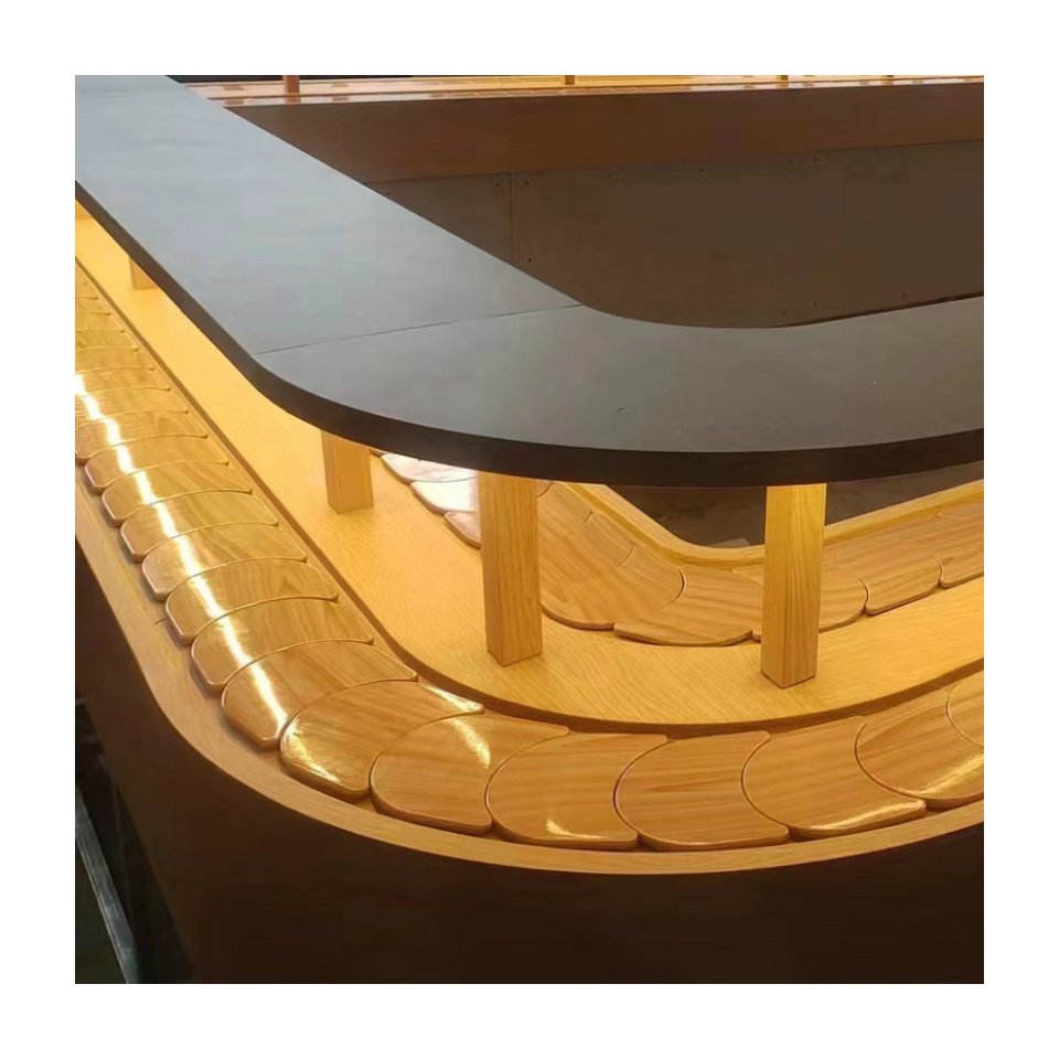 sushi slat top chain conveyor machine turning conveyor machine sushi conveyor belt