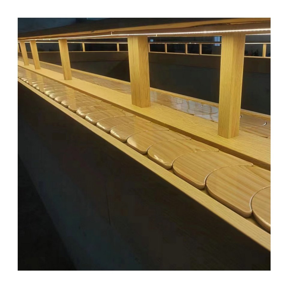 sushi slat top chain conveyor machine turning conveyor machine sushi conveyor belt