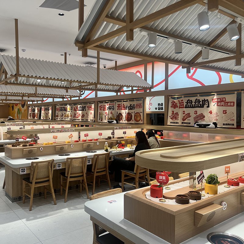 Factory Directly Sushi Conveyor System/ sushi belt conveyor/classic kaiten sushi conveyor 360 Degree Conveyor With High Quality