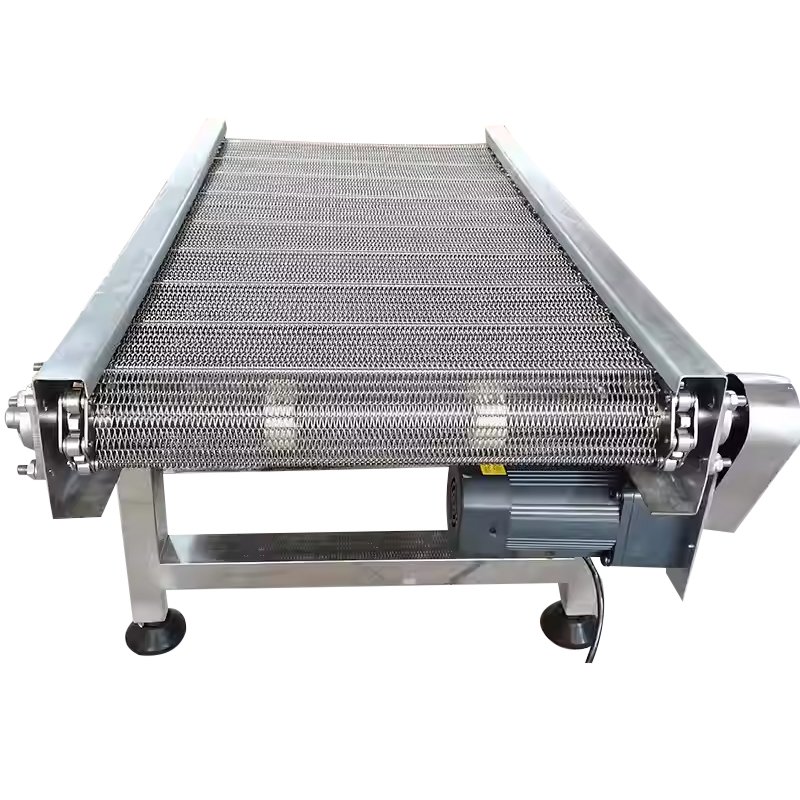 Stainless Steel Spiral Mesh Balanced Weave Belt Conveyor For Industrial Production Line