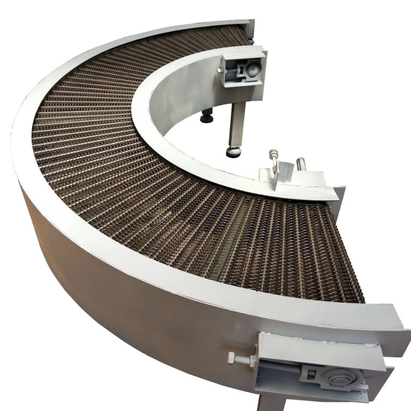 Stainless Steel Spiral Mesh Balanced Weave Belt Conveyor For Industrial Production Line