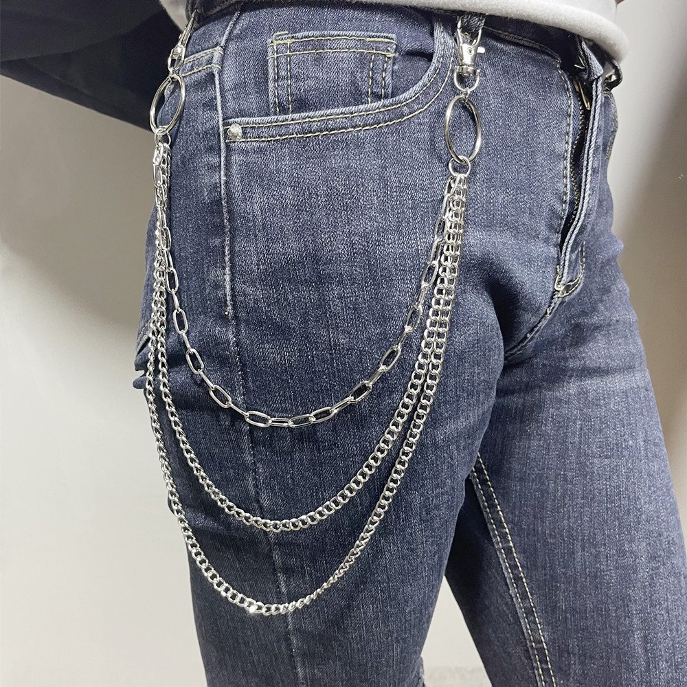 Y2K Hot Ladies Pants Decoration Chain Belt Waist Chain Hip Pop Men Women Unisex Body Chain