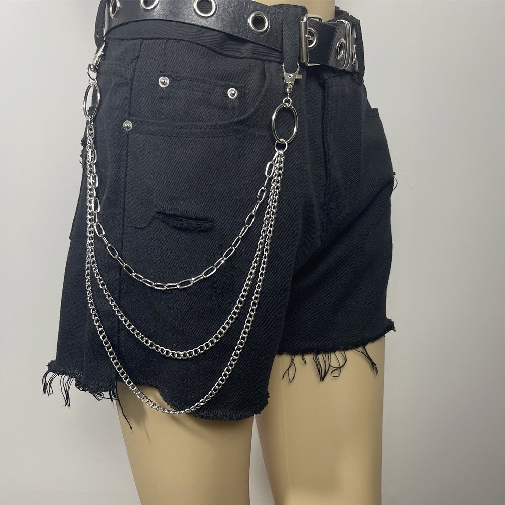 Y2K Hot Ladies Pants Decoration Chain Belt Waist Chain Hip Pop Men Women Unisex Body Chain