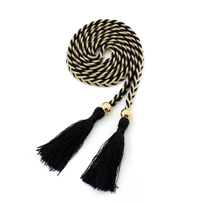 180cm Big Size High Quality Braided Cotton Belts For Women Accessories Skinny Tummy Belt Cinturones For Dress
