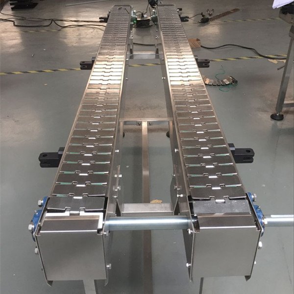New Flexible Stainless Steel Slat Chain Conveyor