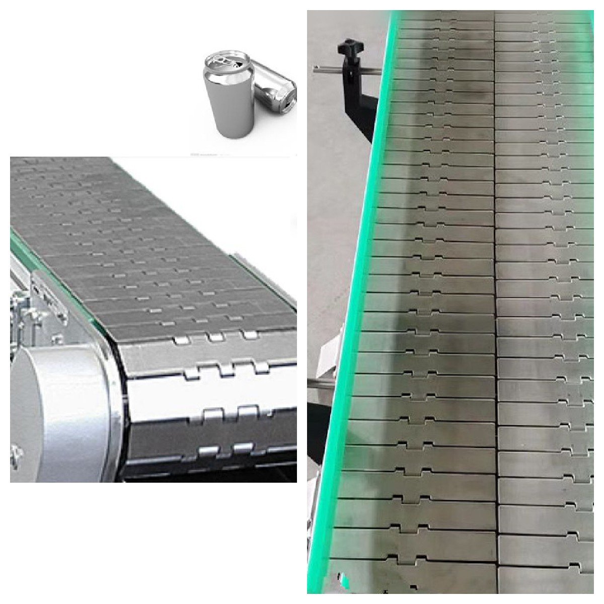 New Flexible Stainless Steel Slat Chain Conveyor