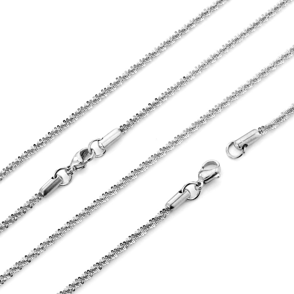 length 45cm-60cm Width 2.2mm Chain Saws Stainless Steel Gold Plated Fashion Jewelry Body Chain