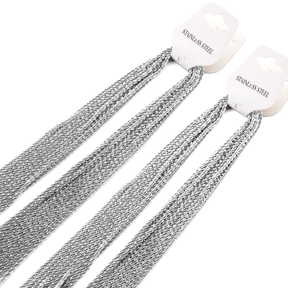 length 45cm-60cm Width 2.2mm Chain Saws Stainless Steel Gold Plated Fashion Jewelry Body Chain