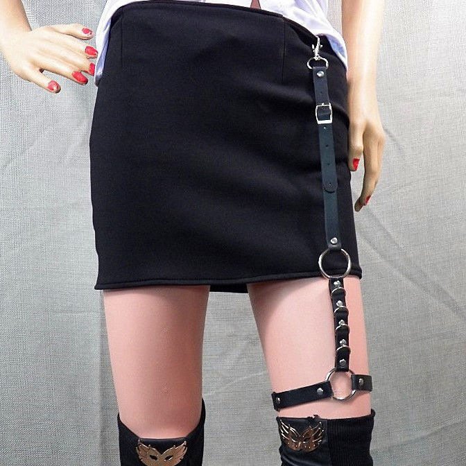 Wholesale Hot Selling Nightclub JK Girls Punk Peach Heart Waist Chain Belt With Leg Rings