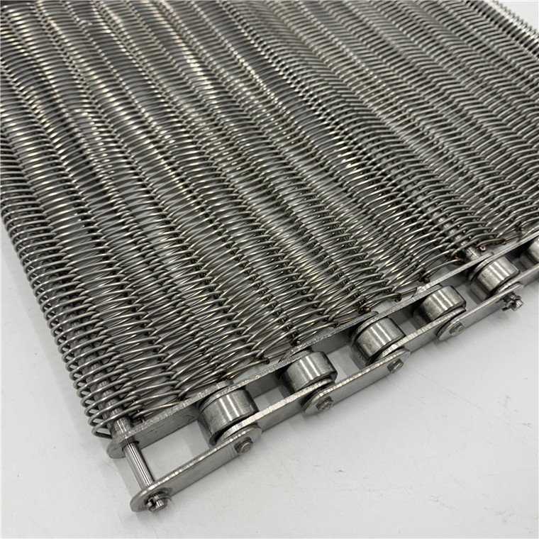 stainless steel or mild steel conveyor belt Wire Weave Link Metal Mesh Belt For Conveyor