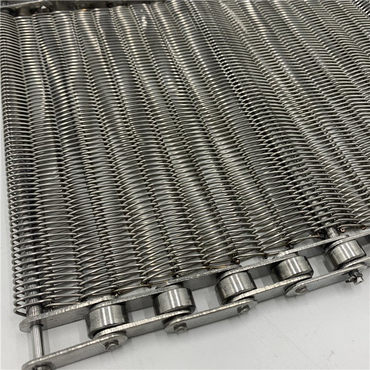 stainless steel or mild steel conveyor belt Wire Weave Link Metal Mesh Belt For Conveyor
