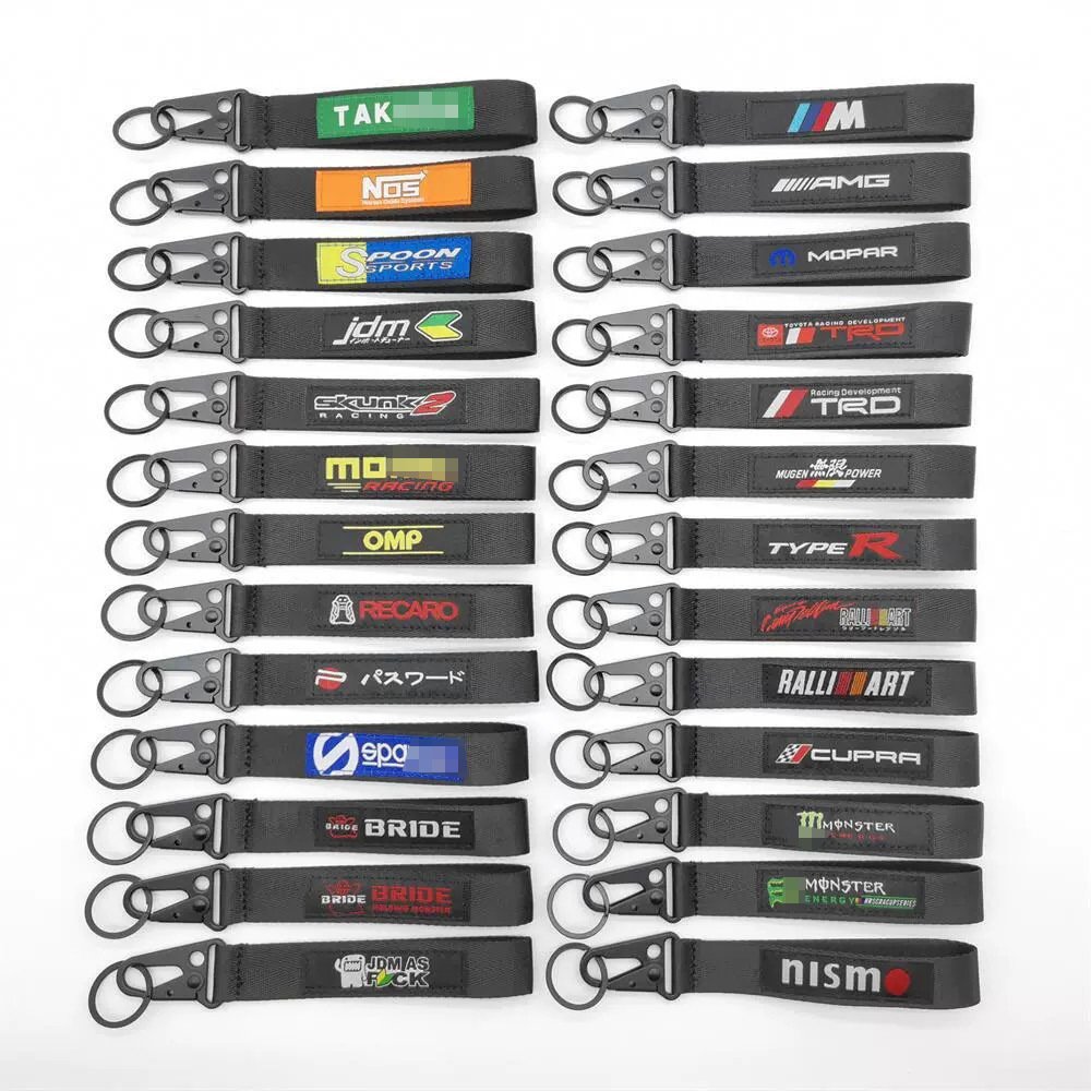 JDM Keychain Spinner Eagle Mouth black Keyring Car Key Chain Auto Accessories Key Rings
