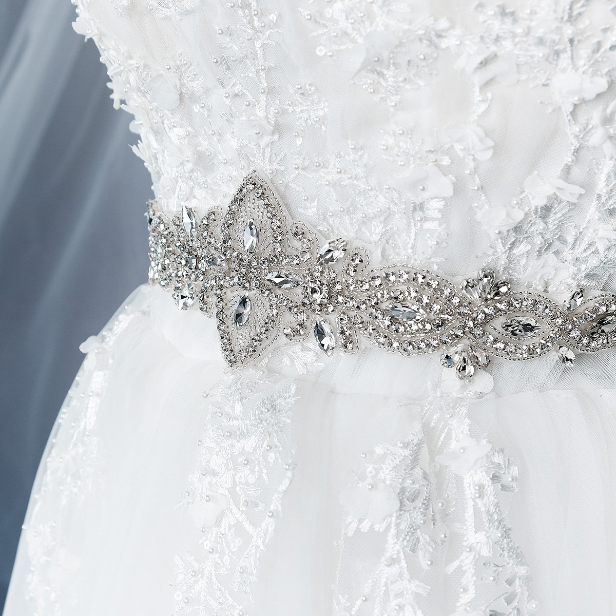 Rhinestone Bridal Belts Silver color Sexy Waist Chain Women Rhinestone Jewelry Chain Waist Bridal Belt