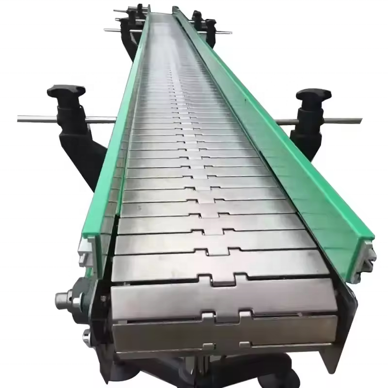 Stainless Steel Conveyor Toothed Chain Bottle Conveying Equipment 304 Mesh Belt Flat Top Chain Conveyor