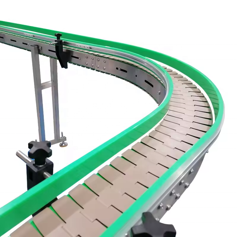 Stainless Steel Conveyor Toothed Chain Bottle Conveying Equipment 304 Mesh Belt Flat Top Chain Conveyor