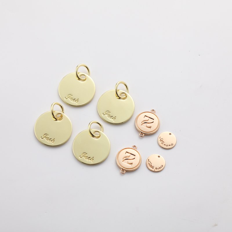 handbag hardware Letter LOGO BRAND Metal logo snap hook bag chain button Zinc ALLOY bag accessories for bag