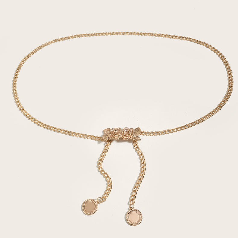 Popular Bow Waist Chain Nightclub Jewelry Fashion Sexy Coin Pendant Belly Waist Chain Women