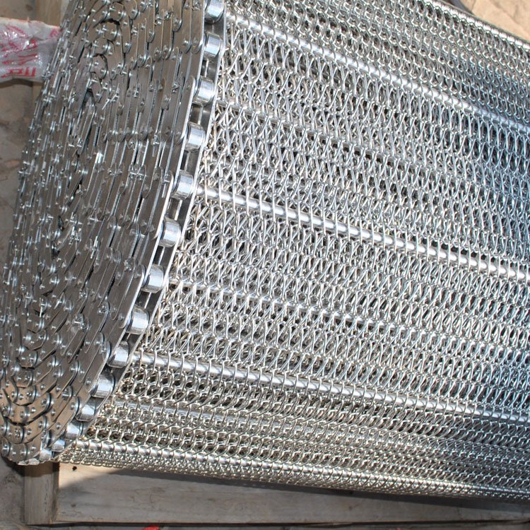 Stainless steel spiral Chain Driven chain link Wire Mesh balanced Conveyor Belt for construction