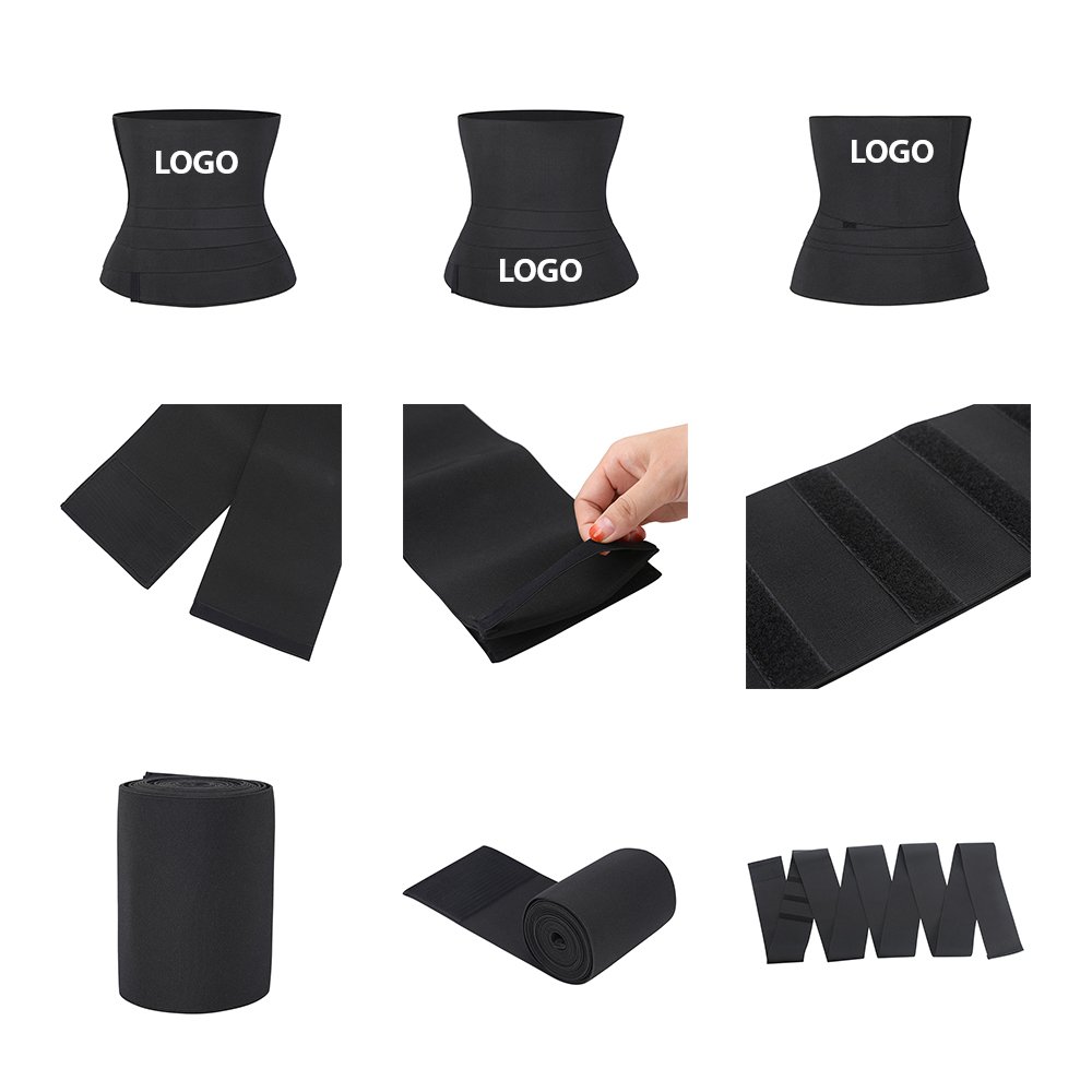 HEXIN Dropshipping 2021 Waist Trimmer Belt Tummy Control Fat Burning Tummy Wrap Waist Trainer Shaper