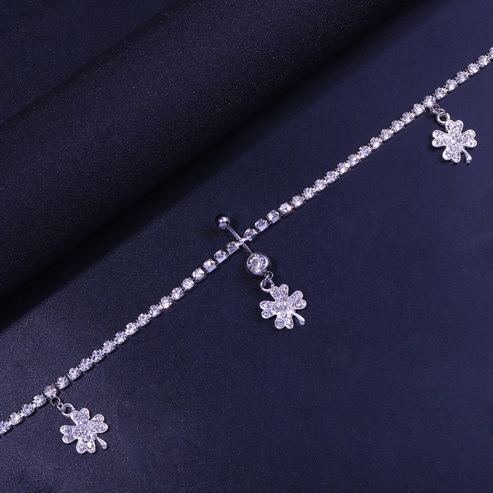 Fashion pendant full diamond body chain sexy rhinestone belly chain female belt chain