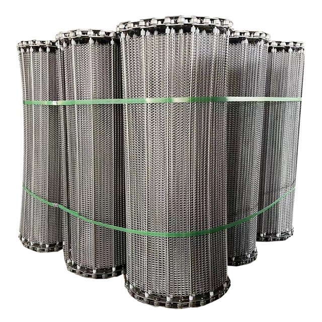 Professional Mesh Conveyor Belt Stainless Steel Mesh Eye Link Conveyor Belt