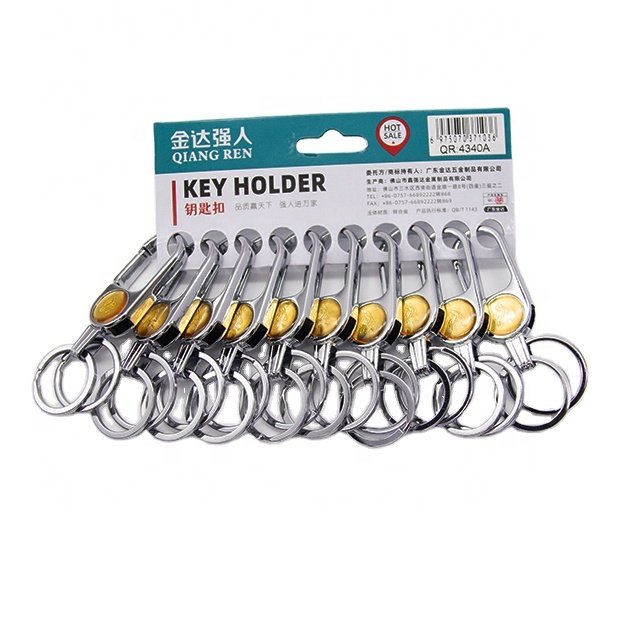 China Wholesale 10pack Hanging card Keychain Kit Keychain Rings for Crafts DIY Keychains for Car Keys