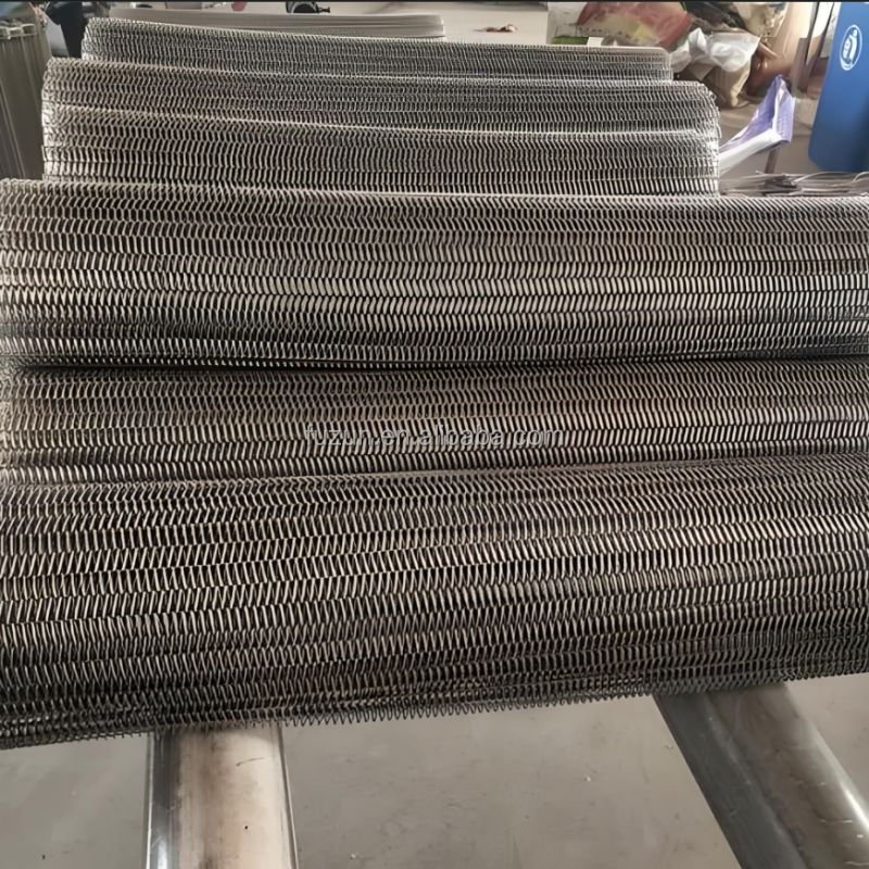 High load bearing Stainless Steel Wire Mesh Perforated Chain Plate Conveyor Belt
