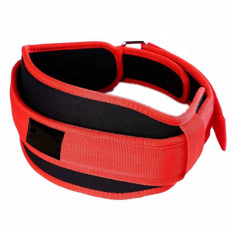 2024 Custom Durable Men's Gym Fitness Weightlifting Belt Power Lifting Neoprene with Nylon High Quality Leather Material