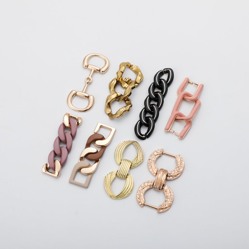 Customized Bag accessories Handbag Metal Logo Plate Brand Logo Metal Bag Pin Buckle Metal Logo bag accessories for handbag