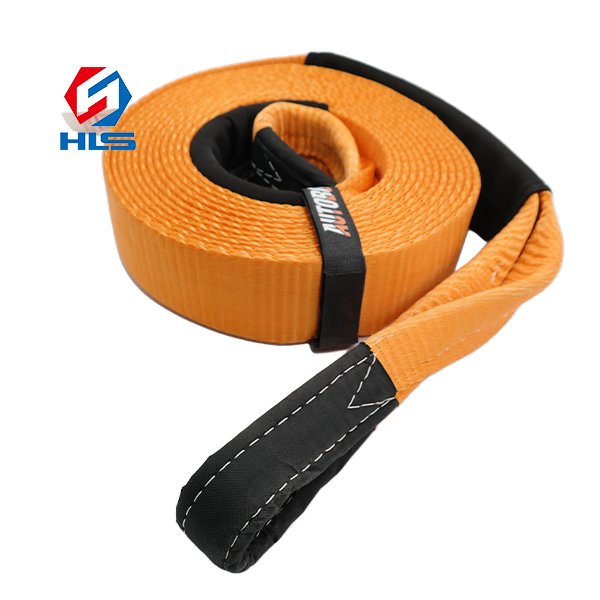 4'' X 12T Recovery Recovery Strap Kit 2" x 20ft 5T Orange Strength Emergency Recovery Car 50mm Towing Rope Strap