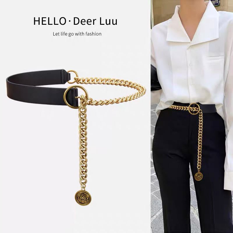 Ladies Waist Chain Belt New Designs All-match Accessories PU Leather Women Decorative Suit Skirt Shirt Pants Belt