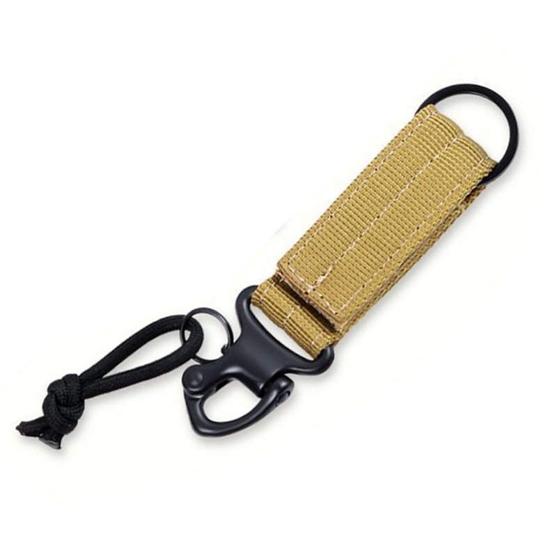 Tactical Key Ring Chain D-Ring Carabiners Snap Clip Carabiners Keychain Keeper Buckle Hanging Hooks Holder