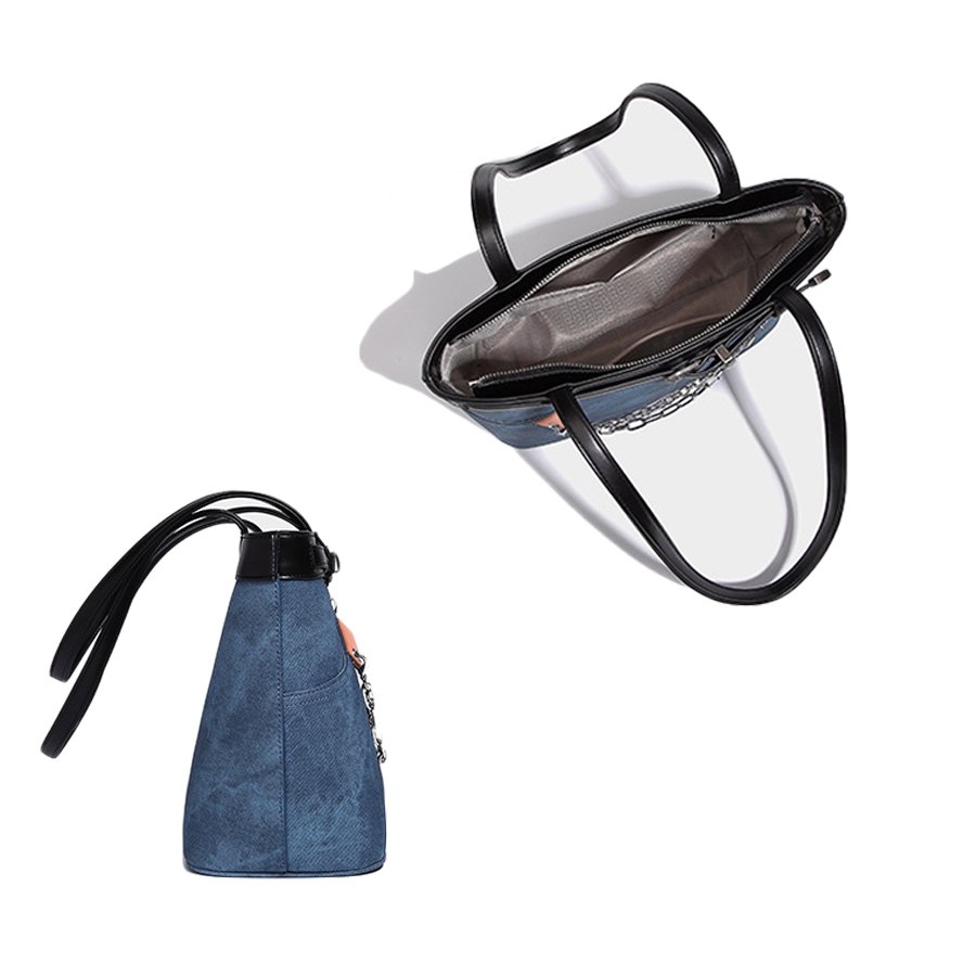 fashion liftstyle latest PU leather denim crossbody zipper belt chain hand bag ladies sling bags for women ladies 3199