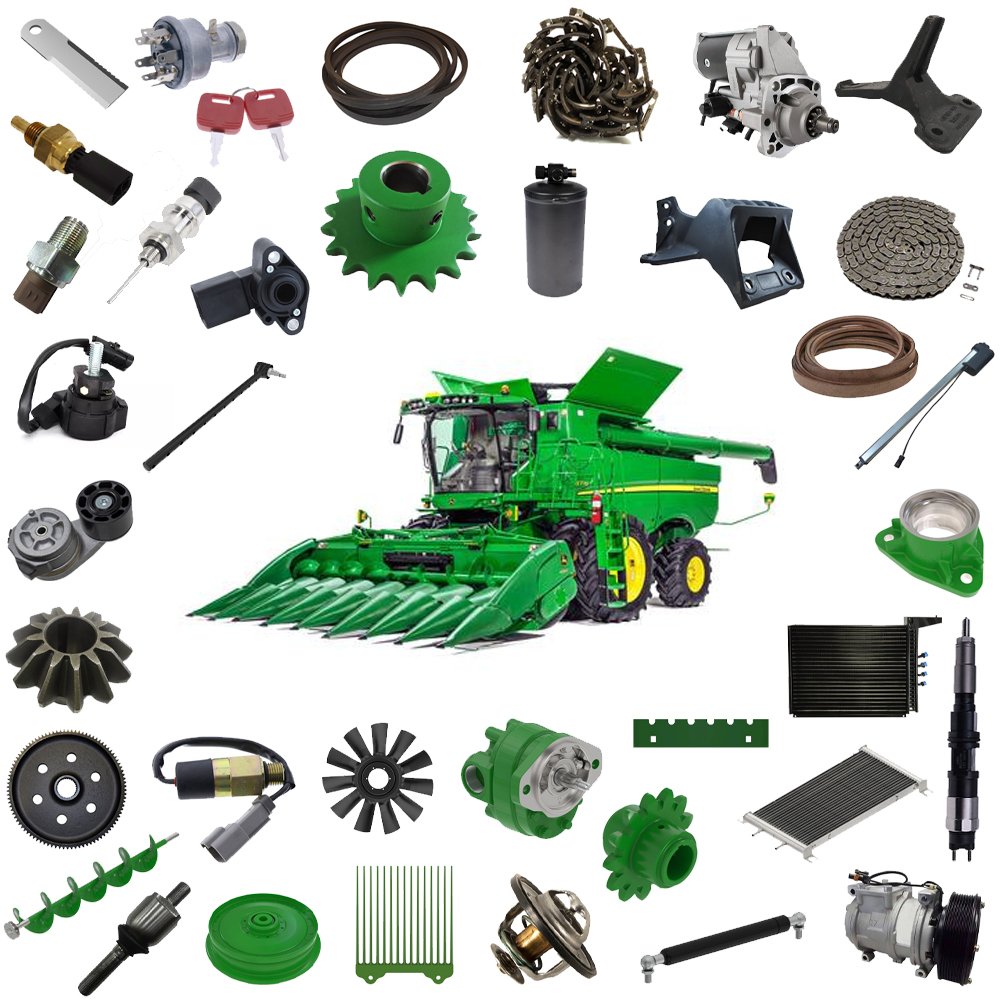 Actuator Gear Gas strut Belt Sensor Cutting knife Chaffer Finger Fuel Injector For John Deeree Combine Harvester S770