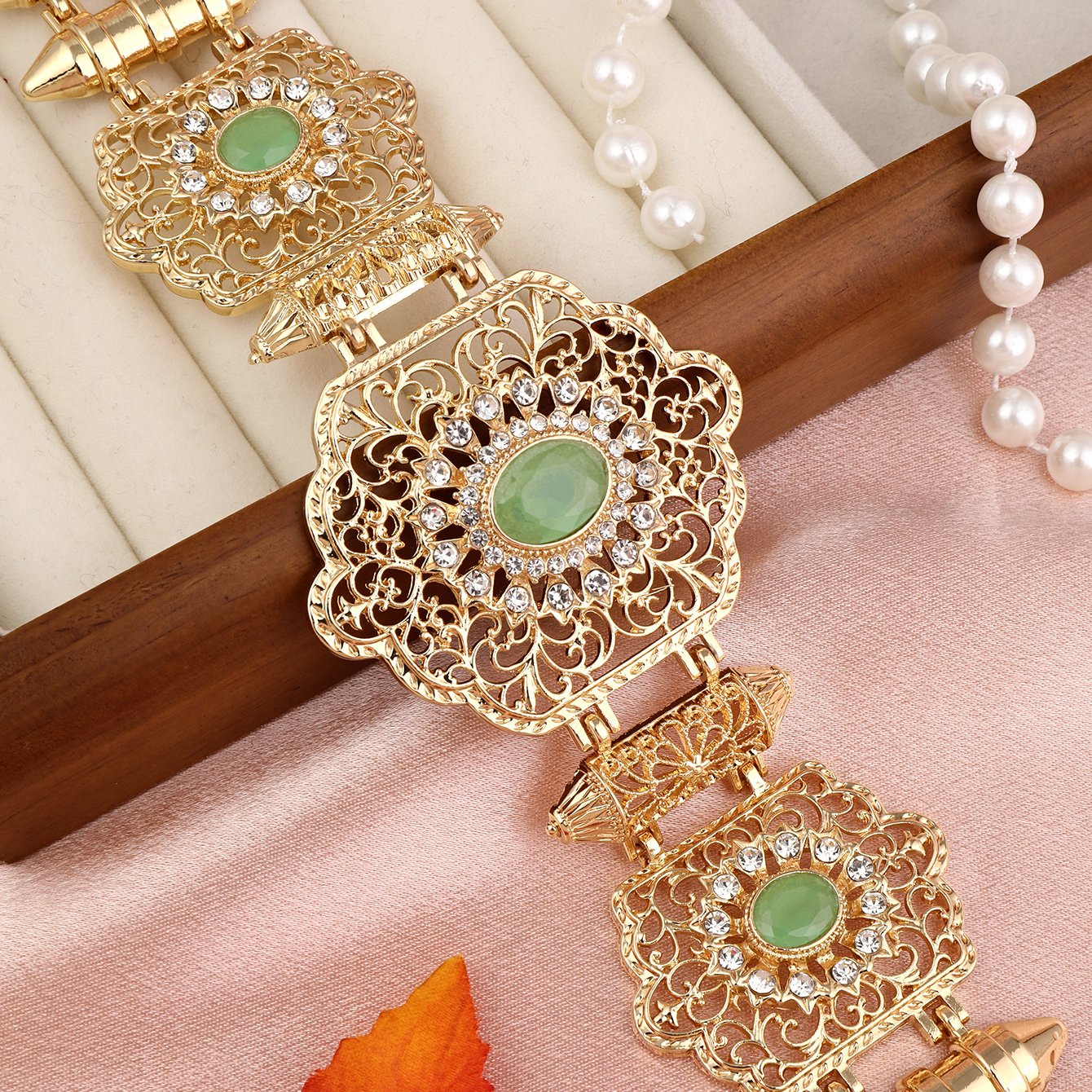 New Metal Chain Belt Special Rhinestone Color Women's Wedding Dress Jewelry Caftan Waist Chain