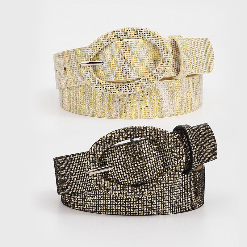 Factory supply women High quality Glitter Ladies belt Bling Waist Belt