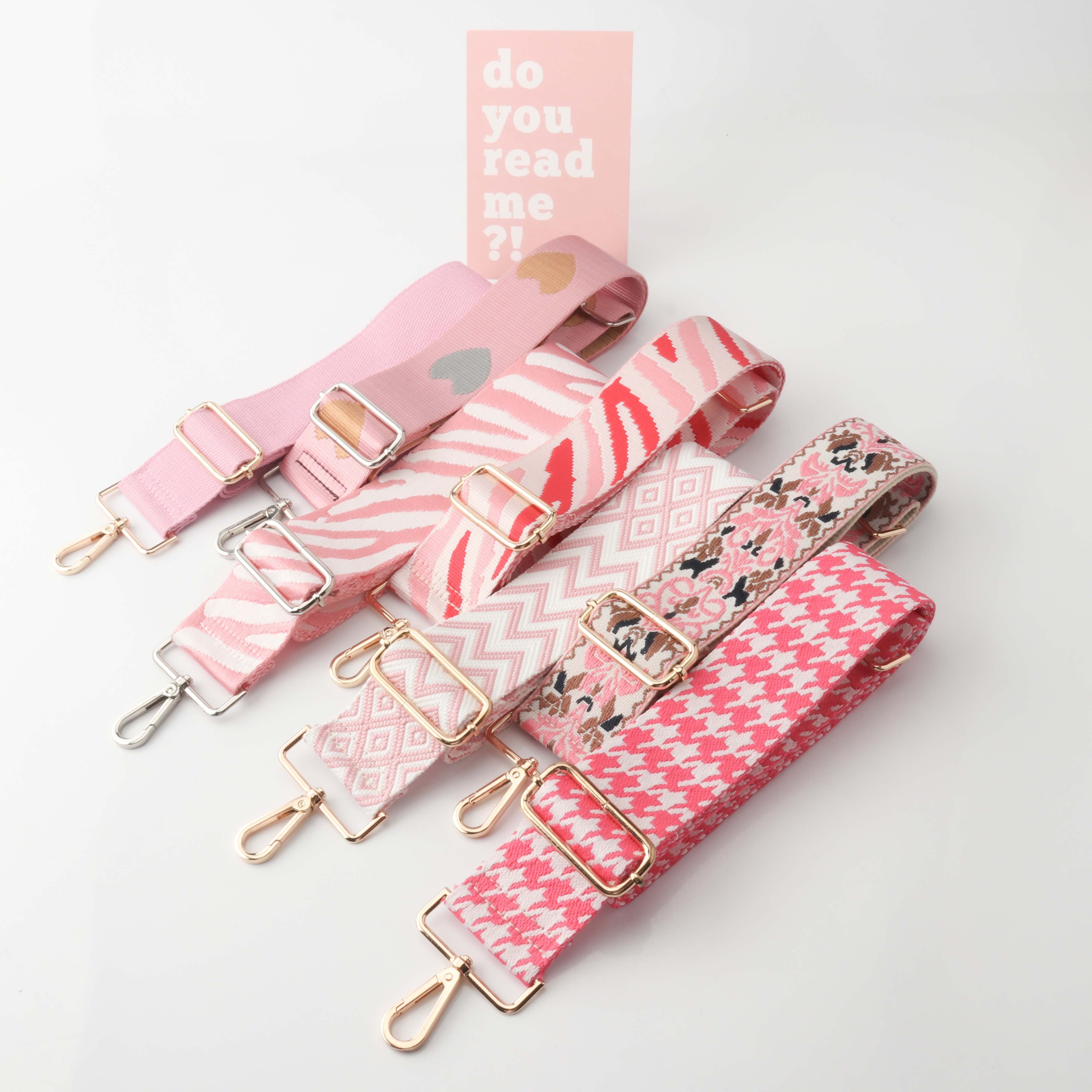 Zebra print pattern shoulder strap diagonal bag strap adjustable size retractable shoulder strap bag strap