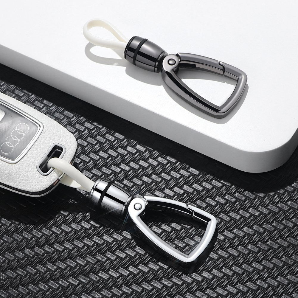 In stock high-end zinc alloy keychains can be customized personalized creative car keychains can be hung with belts.
