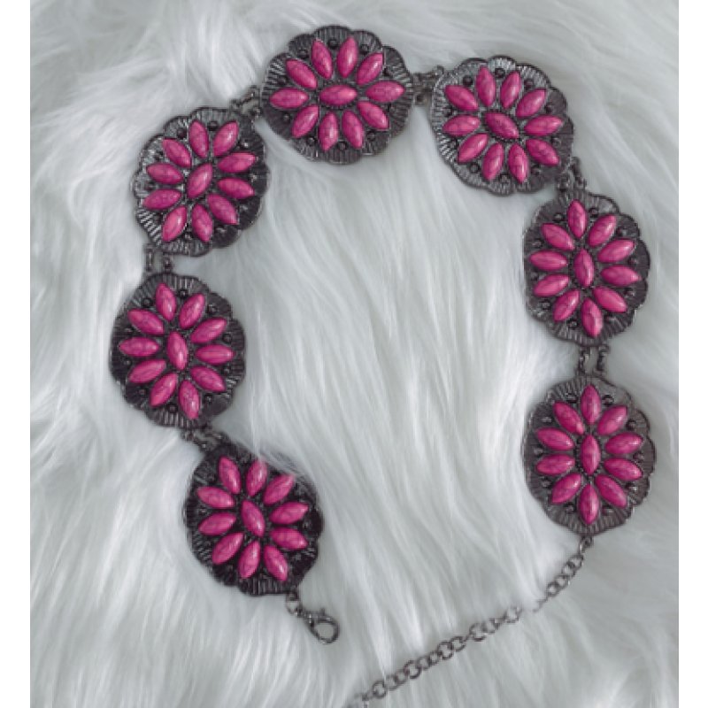 Rarewe Children Girls Waist Chain Fashion Bohemian Style Jewel Metal Chain Vintage Designer Belts For Kids Girls