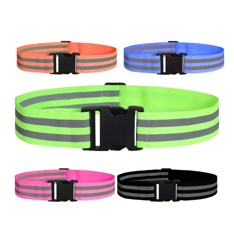 Outdoor sports reflective clothing running riding safety reflective elastic belt vest for men women
